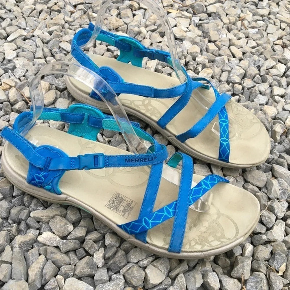 Merrell Jacardia QForm Outdoor Sandals Victoria Blue Women’s Size 11 - Picture 1 of 7